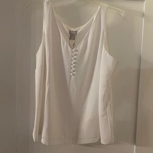 Chicos button down sheer tank